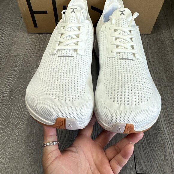 Flux Adapt Run White Gum Men 12.5 Women 14 Running Athletic Walking Knit Shoes main image 9